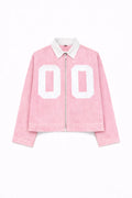 Pink Denim Cropped