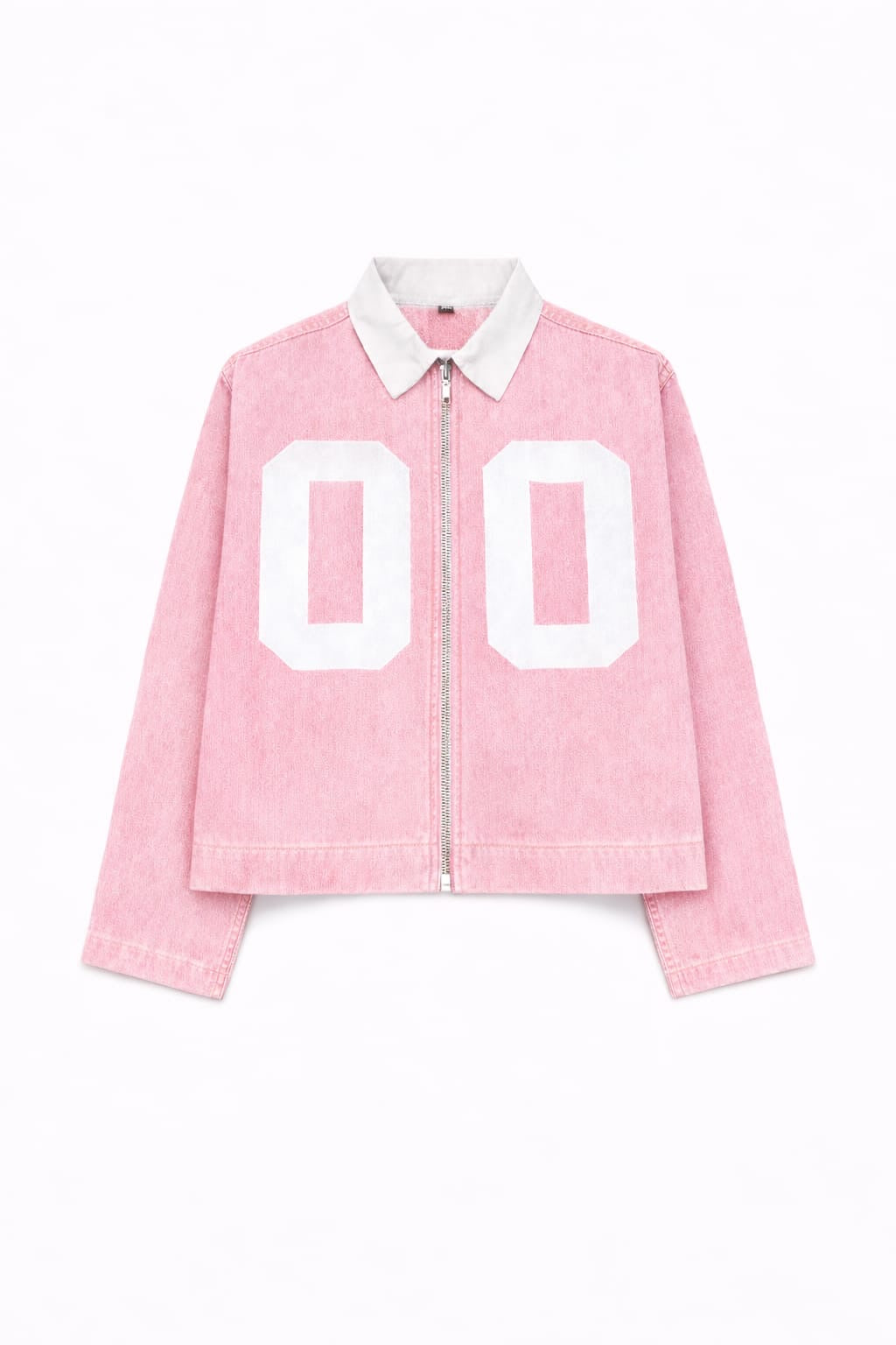 Pink Denim Cropped